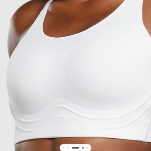 Gymshark White Cross Back Sports Bra- L